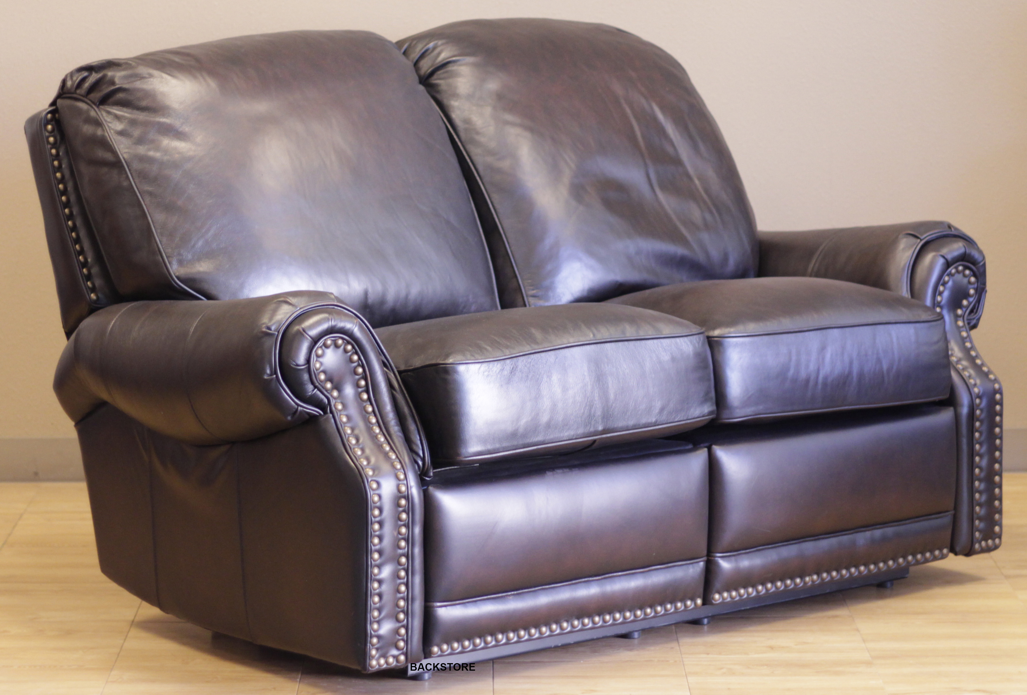 barcalounger premier ii leather reclining sofa