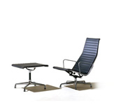 Eames Aluminum Group Lounge Chair and Ottoman