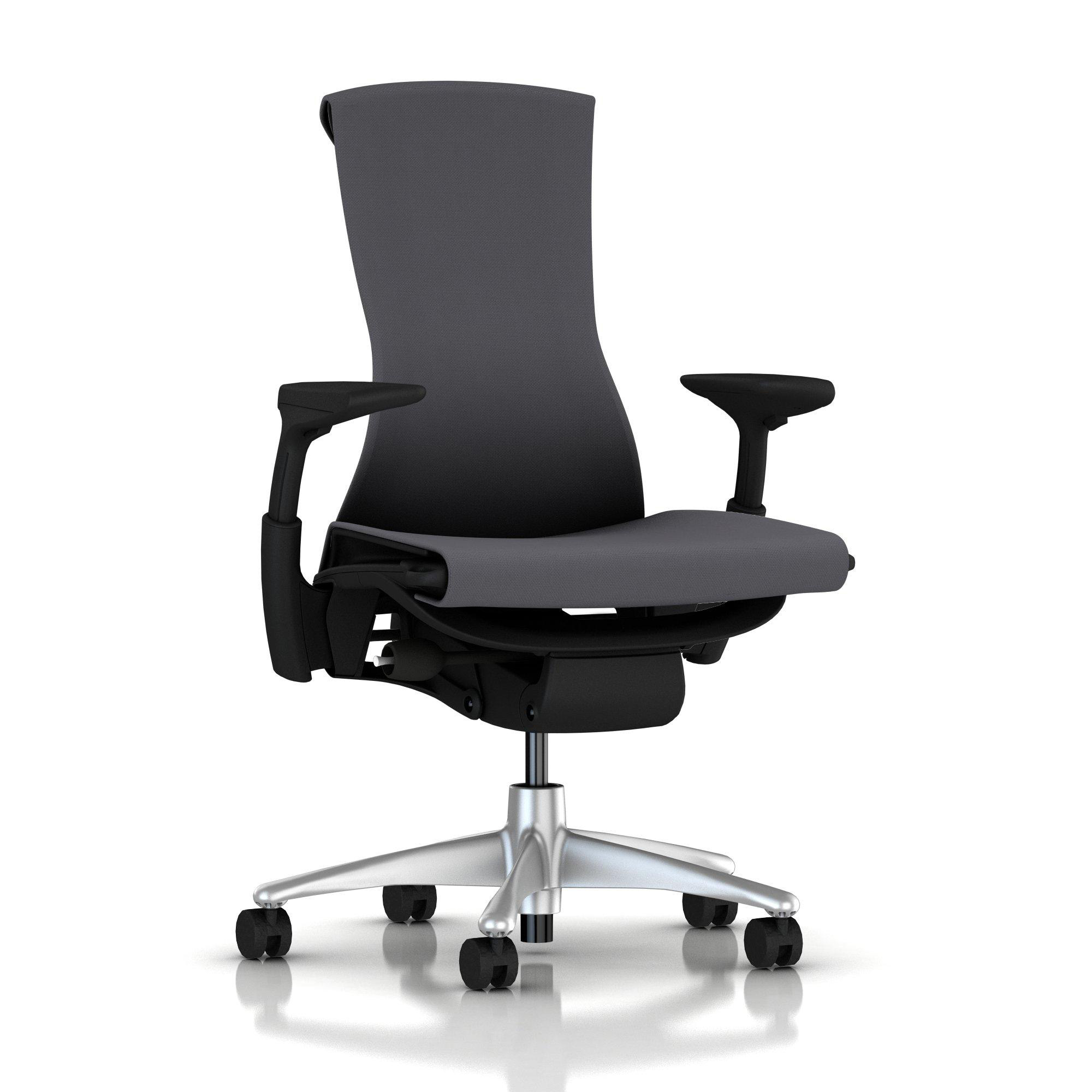 Embody Chair Charcoal Rhythm Titanium with Graphite Frame