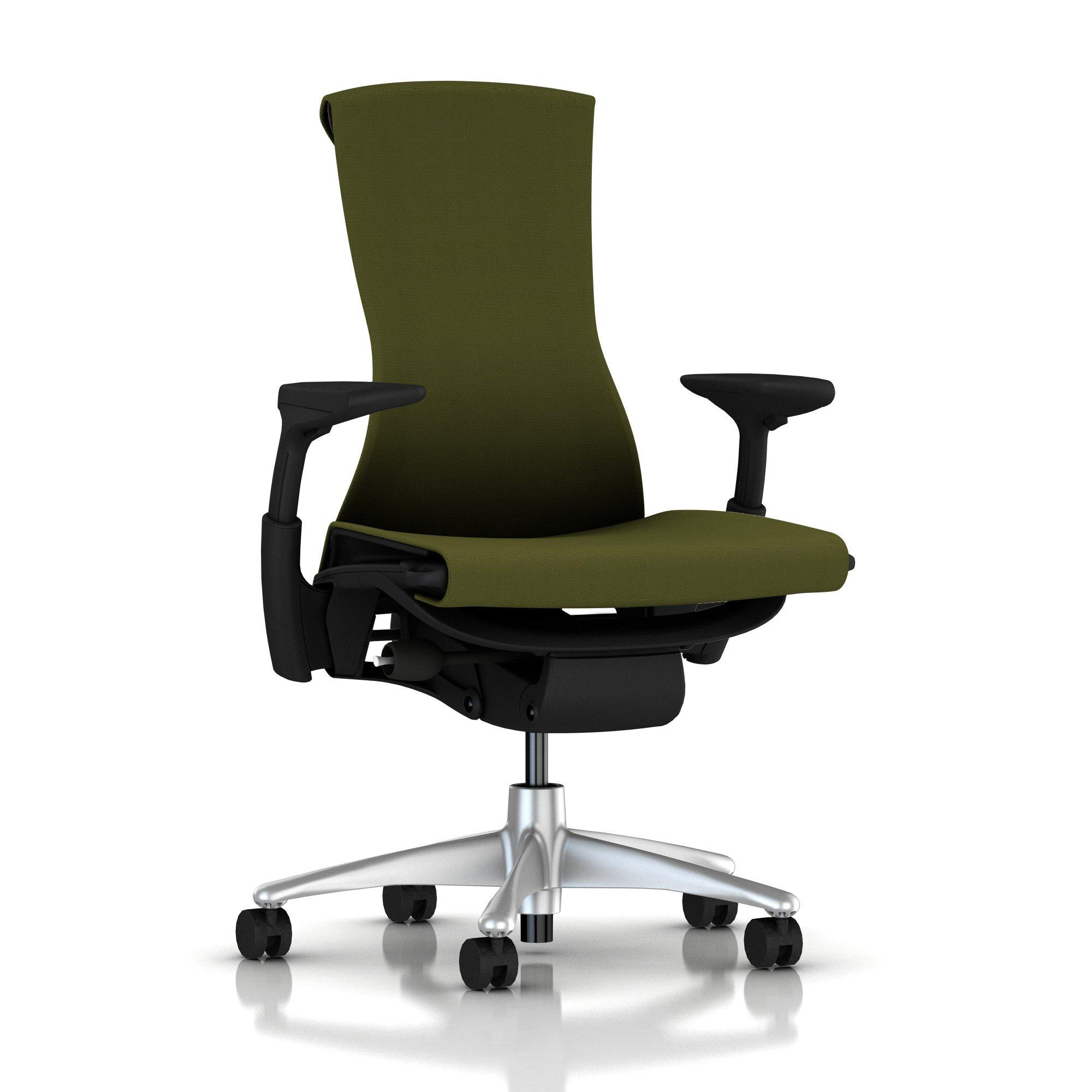 Embody Chair Green Apple Rhythm Titanium with Graphite Frame