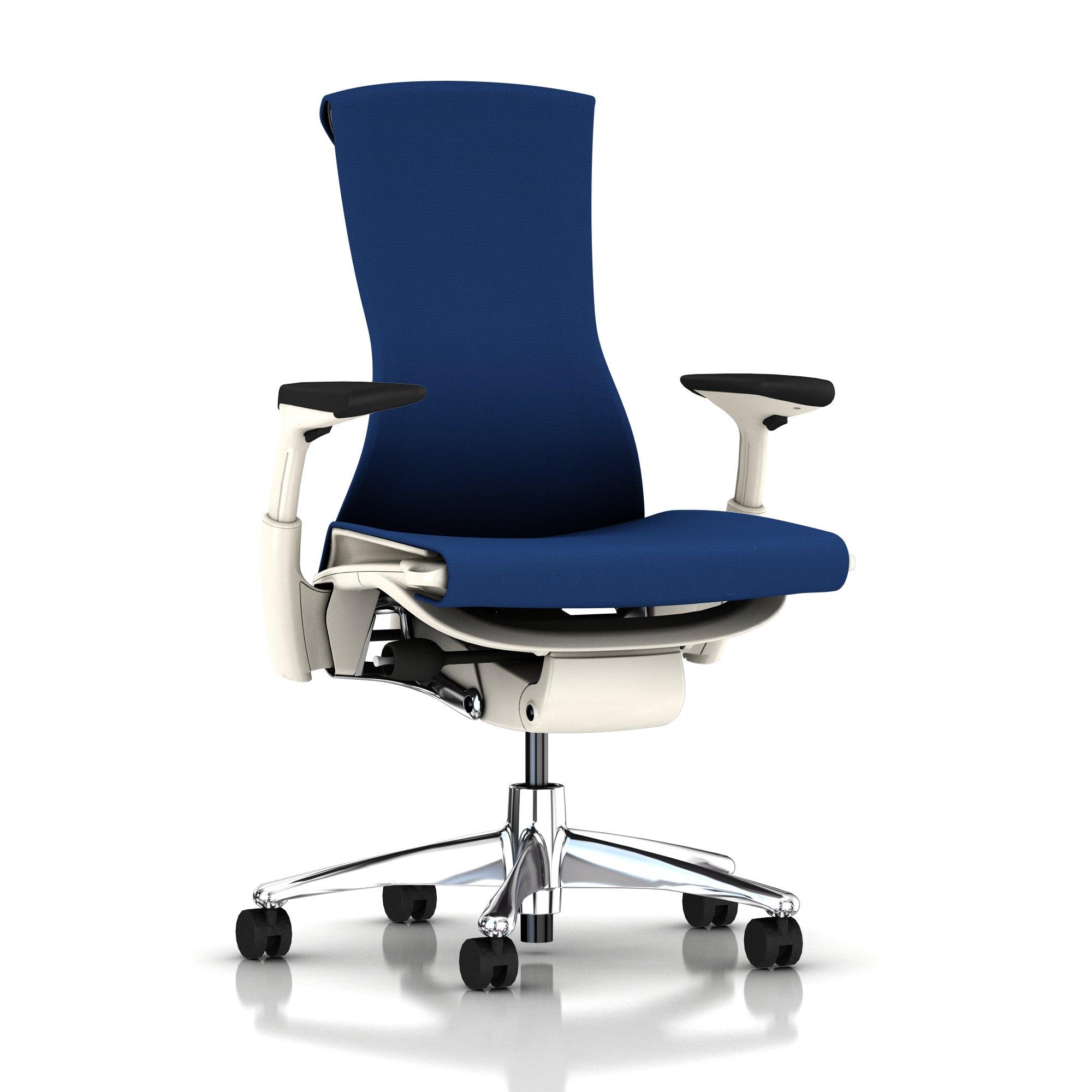 Embody Chair Berry Blue Rhythm Aluminum with White Frame