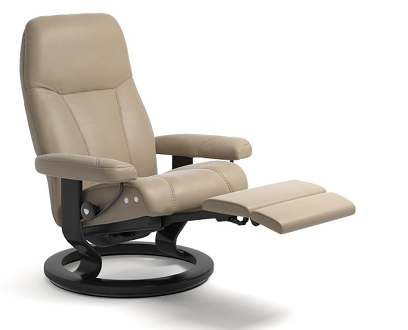 Ergonomic Recliner LegComfort Chair. Consul Stressless Lounger Base Chair Recliner Consul Power Classic