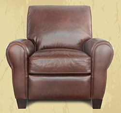 Barcalounger Savannah Whiskey Leather Lectern II Recliner Chair 