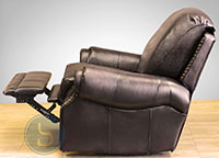 Barcalounger Premier II Recliner Chair Chaps Saddle Leather Side