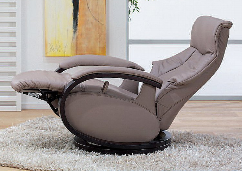 Himolla Mosel ZeroStress Integrated Recliner Leather Chair - 8533-28S.